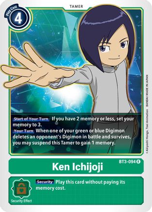 Ken Ichijoji (BT3-094) - Release Special Booster - Premium Digimon Single from Bandai - Just $0.27! Shop now at Game Crave Tournament Store