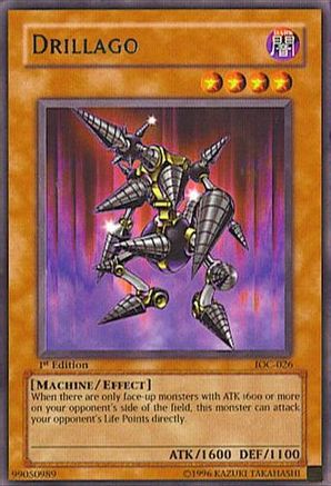 Drillago (IOC-026) - Invasion of Chaos 1st Edition - Premium Yugioh Single from Konami - Just $0.73! Shop now at Game Crave Tournament Store