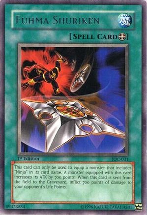 Fuhma Shuriken (IOC-031) - Invasion of Chaos Unlimited - Premium Yugioh Single from Konami - Just $0.25! Shop now at Game Crave Tournament Store