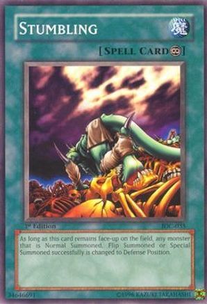 Stumbling (IOC-035) - Invasion of Chaos 1st Edition - Premium Yugioh Single from Konami - Just $1.95! Shop now at Game Crave Tournament Store