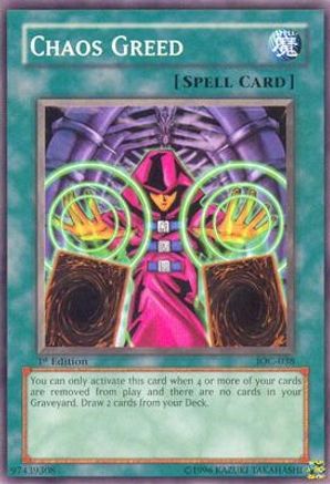 Chaos Greed (IOC-038) - Invasion of Chaos 1st Edition - Premium Yugioh Single from Konami - Just $0.29! Shop now at Game Crave Tournament Store