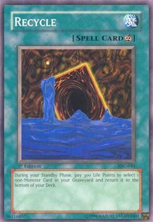Recycle (IOC-041) - Invasion of Chaos Unlimited - Premium Yugioh Single from Konami - Just $0.25! Shop now at Game Crave Tournament Store