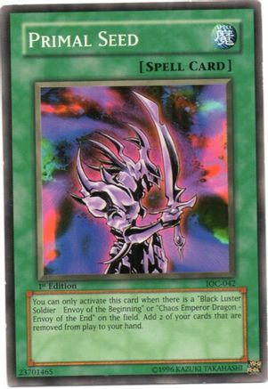 Primal Seed (IOC-042) - Invasion of Chaos 1st Edition - Premium Yugioh Single from Konami - Just $0.26! Shop now at Game Crave Tournament Store