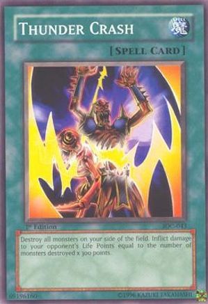 Thunder Crash (IOC-043) - Invasion of Chaos Unlimited - Premium Yugioh Single from Konami - Just $0.08! Shop now at Game Crave Tournament Store