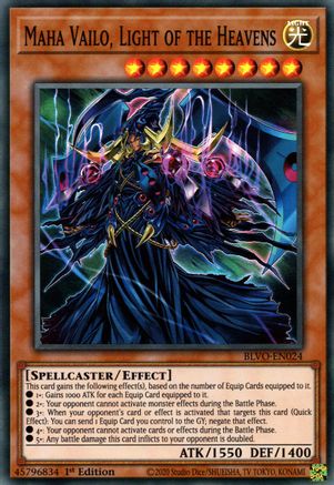 Maha Vailo, Light of the Heavens (BLVO-EN024) - Blazing Vortex 1st Edition - Premium Yugioh Single from Konami - Just $0.25! Shop now at Game Crave Tournament Store