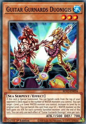 Guitar Gurnards Duonigis (BLVO-EN034) - Blazing Vortex 1st Edition - Premium Yugioh Single from Konami - Just $0.25! Shop now at Game Crave Tournament Store
