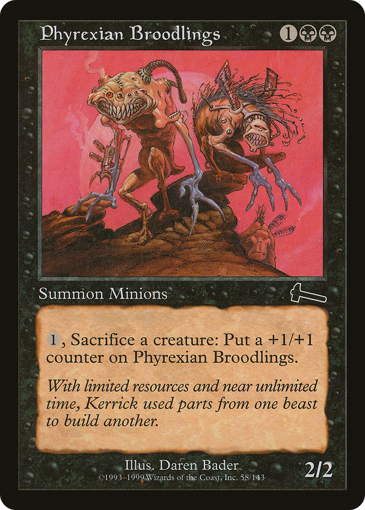Phyrexian Broodlings (ULG-058) - Urza's Legacy Foil - Premium MTG Single from Wizards of the Coast - Just $0.78! Shop now at Game Crave Tournament Store
