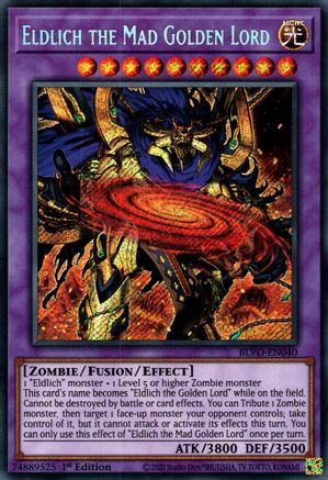 Game Crave Tournament Store - Eldlich the Mad Golden Lord (BLVO-EN040) - Blazing Vortex 1st Edition Game Crave Tournament Store - Eldlich the Mad Golden Lord (BLVO-EN040) - Blazing Vortex 1st Edition