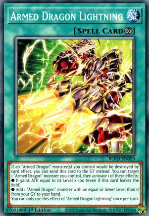 Armed Dragon Lightning (BLVO-EN053) - Blazing Vortex 1st Edition - Premium Yugioh Single from Konami - Just $0.25! Shop now at Game Crave Tournament Store