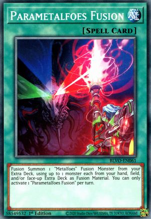Parametalfoes Fusion (BLVO-EN061) - Blazing Vortex 1st Edition - Premium Yugioh Single from Konami - Just $0.25! Shop now at Game Crave Tournament Store