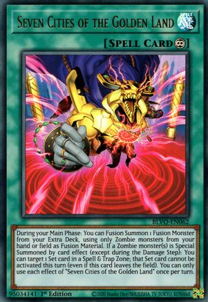 Seven Cities of the Golden Land (BLVO-EN062) - Blazing Vortex 1st Edition - Premium Yugioh Single from Konami - Just $1.29! Shop now at Game Crave Tournament Store