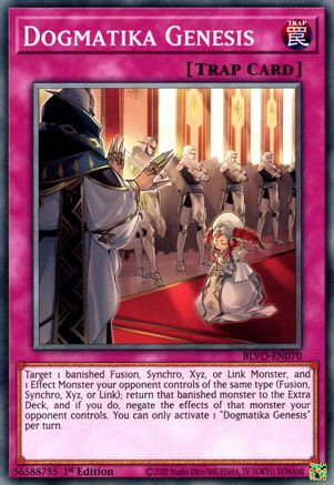 Dogmatika Genesis (BLVO-EN070) - Blazing Vortex 1st Edition - Premium Yugioh Single from Konami - Just $0.25! Shop now at Game Crave Tournament Store