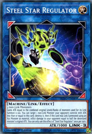 Steel Star Regulator (BLVO-EN085) - Blazing Vortex 1st Edition - Premium Yugioh Single from Konami - Just $0.25! Shop now at Game Crave Tournament Store