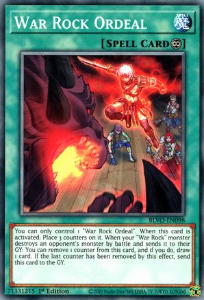 War Rock Ordeal (BLVO-EN098) - Blazing Vortex 1st Edition - Premium Yugioh Single from Konami - Just $0.25! Shop now at Game Crave Tournament Store