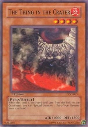The Thing in the Crater (IOC-063) - Invasion of Chaos Unlimited - Premium Yugioh Single from Konami - Just $0.25! Shop now at Game Crave Tournament Store