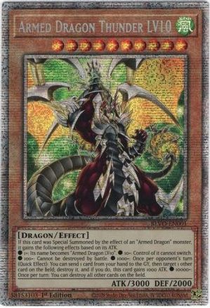 Armed Dragon Thunder LV10 (Starlight Rare) (BLVO-EN001) - Blazing Vortex 1st Edition - Premium Yugioh Single from Konami - Just $23.18! Shop now at Game Crave Tournament Store