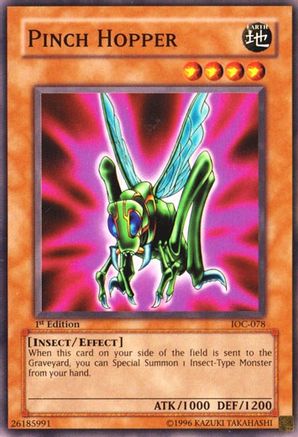 Pinch Hopper (IOC-078) - Invasion of Chaos 1st Edition - Premium Yugioh Single from Konami - Just $0.76! Shop now at Game Crave Tournament Store