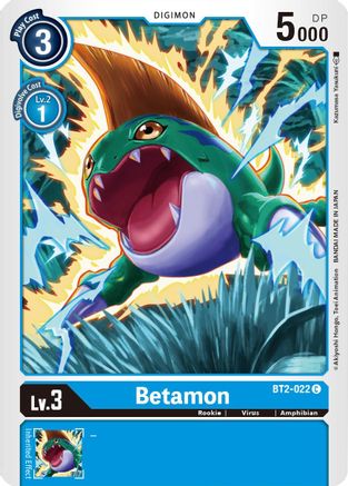 Betamon (BT2-022) - Release Special Booster - Premium Digimon Single from Bandai - Just $0.08! Shop now at Game Crave Tournament Store