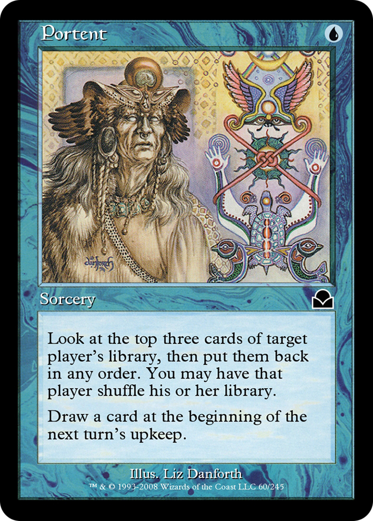 Portent (ME2-060) - Masters Edition II Foil - Premium MTG Single from Wizards of the Coast - Just $0! Shop now at Game Crave Tournament Store