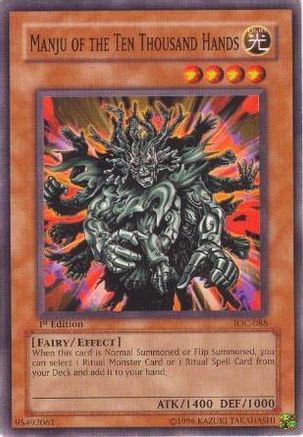 Manju of the Ten Thousand Hands (IOC-088) - Invasion of Chaos Unlimited - Premium Yugioh Single from Konami - Just $0.45! Shop now at Game Crave Tournament Store