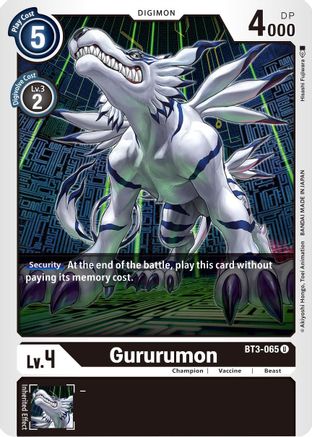 Gururumon (BT3-065) - Release Special Booster - Premium Digimon Single from Bandai - Just $0.08! Shop now at Game Crave Tournament Store