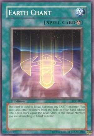 Earth Chant (IOC-099) - Invasion of Chaos Unlimited - Premium Yugioh Single from Konami - Just $0.25! Shop now at Game Crave Tournament Store