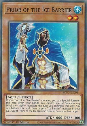 Prior of the Ice Barrier (SDFC-EN008) - Structure Deck: Freezing Chains 1st Edition - Premium Yugioh Single from Konami - Just $0.25! Shop now at Game Crave Tournament Store