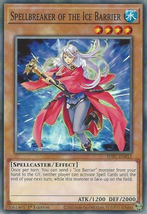 Spellbreaker of the Ice Barrier (SDFC-EN011) - Structure Deck: Freezing Chains 1st Edition - Premium Yugioh Single from Konami - Just $0.25! Shop now at Game Crave Tournament Store