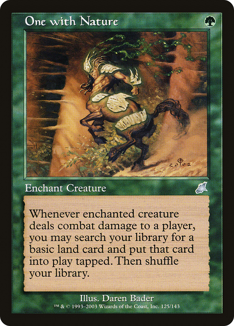 One with Nature (SCG-125) - Scourge - Premium MTG Single from Wizards of the Coast - Just $0.52! Shop now at Game Crave Tournament Store
