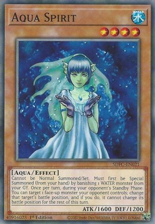 Aqua Spirit (SDFC-EN021) - Structure Deck: Freezing Chains 1st Edition - Premium Yugioh Single from Konami - Just $0.25! Shop now at Game Crave Tournament Store