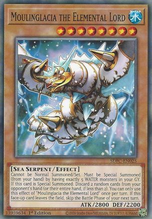Moulinglacia the Elemental Lord (SDFC-EN025) - Structure Deck: Freezing Chains 1st Edition - Premium Yugioh Single from Konami - Just $0.26! Shop now at Game Crave Tournament Store