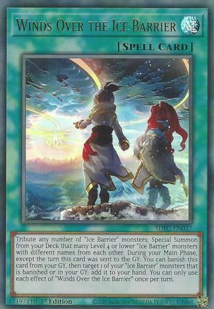 Winds Over the Ice Barrier (SDFC-EN027) - Structure Deck: Freezing Chains 1st Edition - Premium Yugioh Single from Konami - Just $0.11! Shop now at Game Crave Tournament Store