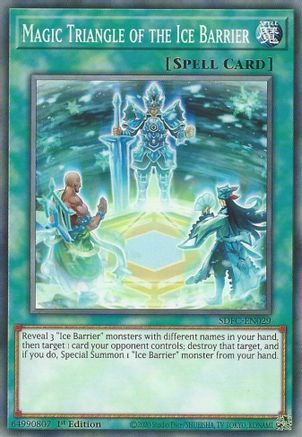 Magic Triangle of the Ice Barrier (SDFC-EN029) - Structure Deck: Freezing Chains 1st Edition - Premium Yugioh Single from Konami - Just $0.25! Shop now at Game Crave Tournament Store
