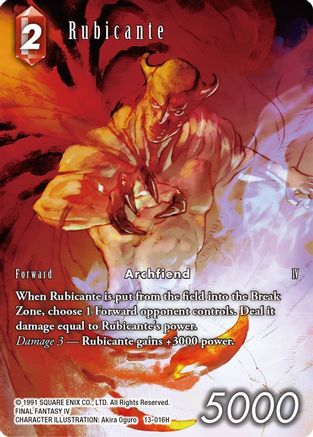 Rubicante (Full Art) (OPUS XIII: CRYSTAL RADIANCE) Foil - Premium Final Fantasy Single from Opus XIII: Crystal Radiance - Just $10! Shop now at Game Crave Tournament Store