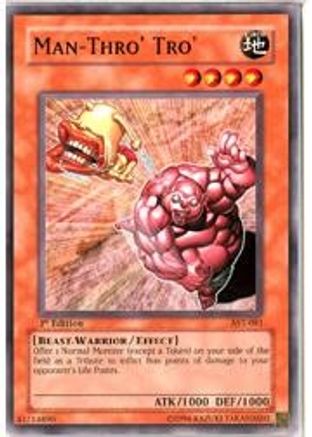 Man-Thro' Tro' (AST-081) - Ancient Sanctuary 1st Edition - Premium Yugioh Single from Konami - Just $0.25! Shop now at Game Crave Tournament Store