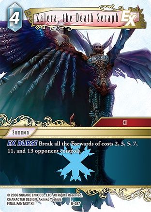 Zalera, the Death Seraph (BOSS DECK: CHAOS) - Premium Final Fantasy Single from Boss Deck: Chaos - Just $1.88! Shop now at Game Crave Tournament Store