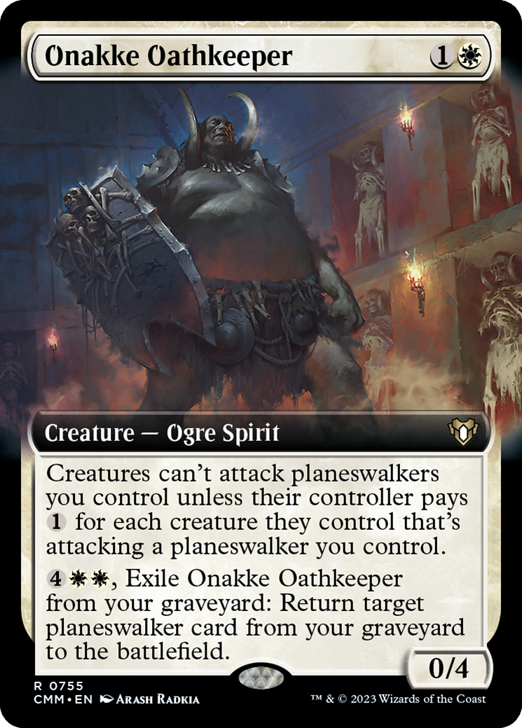 Onakke Oathkeeper (CMM-755) - Commander Masters: (Extended Art) - Premium MTG Single from Wizards of the Coast - Just $0.08! Shop now at Game Crave Tournament Store