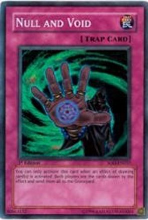 Null and Void (SOD-EN057) - Soul of the Duelist 1st Edition - Premium Yugioh Single from Konami - Just $0.78! Shop now at Game Crave Tournament Store