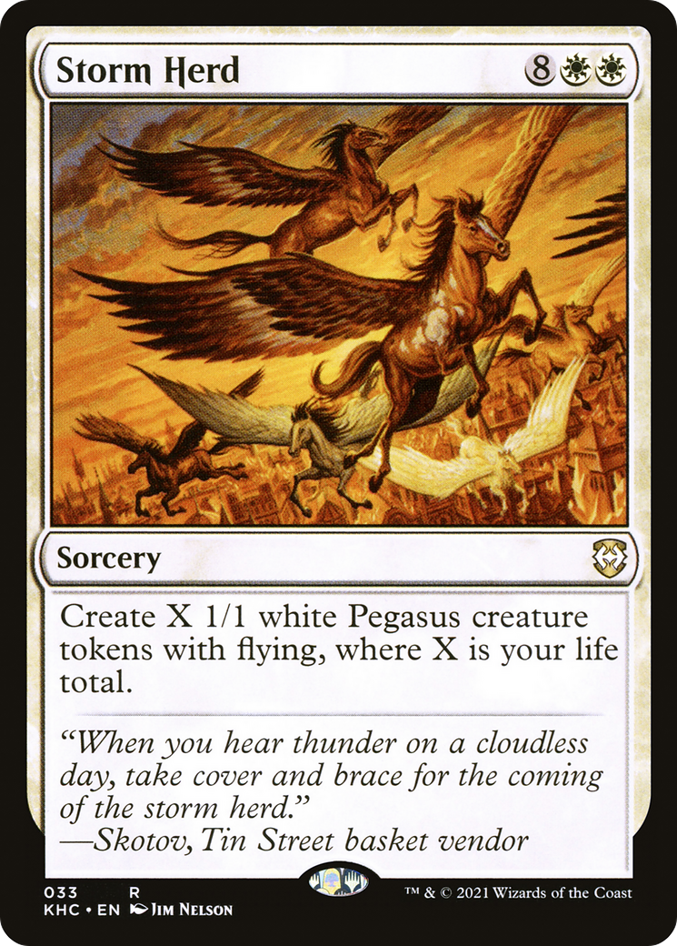 Storm Herd (KHC-033) - Kaldheim Commander - Premium MTG Single from Wizards of the Coast - Just $0.38! Shop now at Game Crave Tournament Store