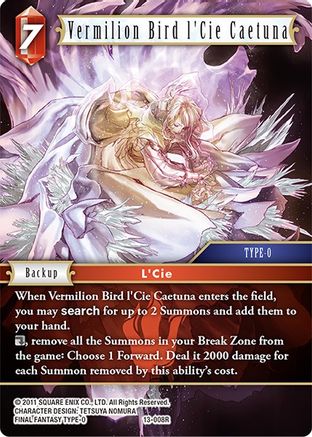 Vermilion Bird l'Cie Caetuna (OPUS XIII: CRYSTAL RADIANCE) - Premium Final Fantasy Single from Opus XIII: Crystal Radiance - Just $0.25! Shop now at Game Crave Tournament Store