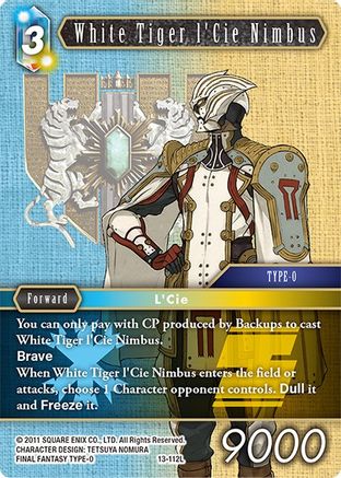 White Tiger l'Cie Nimbus (OPUS XIII: CRYSTAL RADIANCE) Foil - Premium Final Fantasy Single from Opus XIII: Crystal Radiance - Just $6.39! Shop now at Game Crave Tournament Store