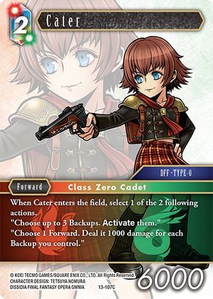 Cater (OPUS XIII: CRYSTAL RADIANCE) Foil - Premium Final Fantasy Single from Opus XIII: Crystal Radiance - Just $0.40! Shop now at Game Crave Tournament Store