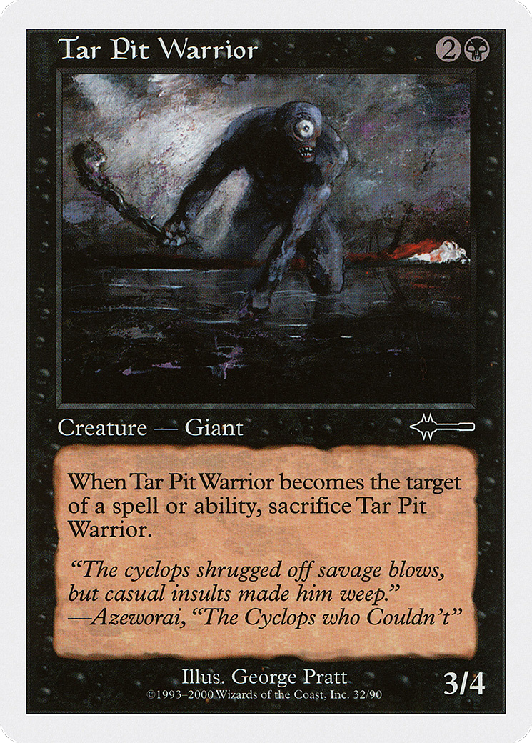 Tar Pit Warrior (BTD-032) - Beatdown Box Set - Premium MTG Single from Wizards of the Coast - Just $0.08! Shop now at Game Crave Tournament Store