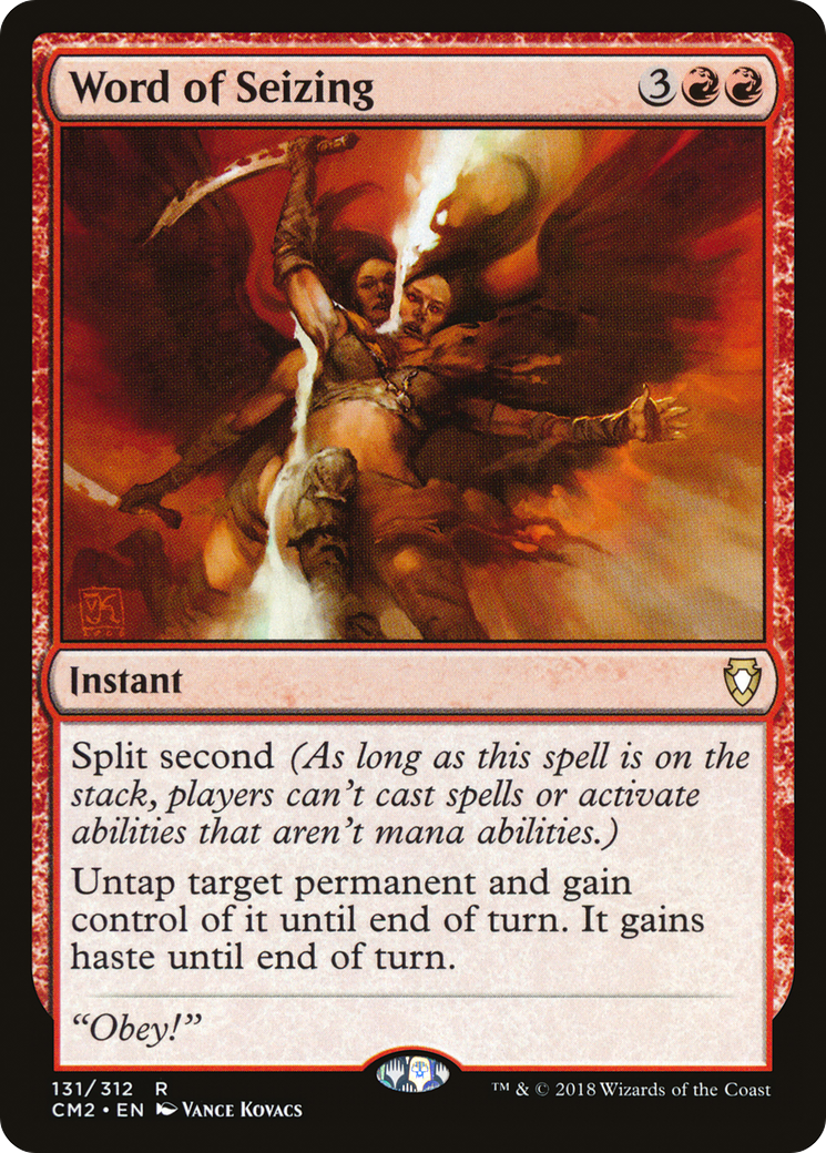 Word of Seizing (CM2-131) - Commander Anthology Volume II - Premium MTG Single from Wizards of the Coast - Just $0.08! Shop now at Game Crave Tournament Store