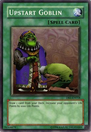 Upstart Goblin (DB1-EN018) - Dark Beginning 1 Unlimited - Premium Yugioh Single from Konami - Just $0.59! Shop now at Game Crave Tournament Store