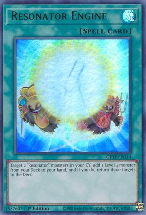 Resonator Engine (GFTP-EN114) - Ghosts From the Past 1st Edition - Premium Yugioh Single from Konami - Just $0.23! Shop now at Game Crave Tournament Store