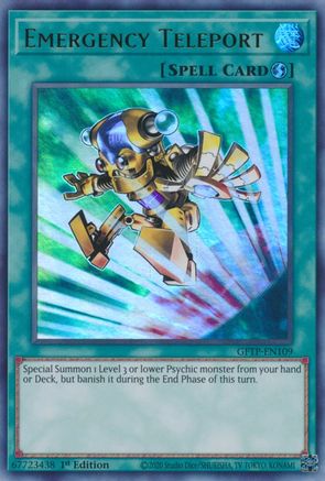 Emergency Teleport (GFTP-EN109) - Ghosts From the Past 1st Edition - Premium Yugioh Single from Konami - Just $0.57! Shop now at Game Crave Tournament Store