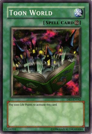Toon World (DB1-EN042) - Dark Beginning 1 Unlimited - Premium Yugioh Single from Konami - Just $0.26! Shop now at Game Crave Tournament Store