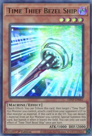 Time Thief Bezel Ship (GFTP-EN061) - Ghosts From the Past 1st Edition - Premium Yugioh Single from Konami - Just $0.26! Shop now at Game Crave Tournament Store