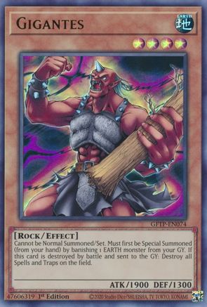 Gigantes (GFTP-EN074) - Ghosts From the Past 1st Edition - Premium Yugioh Single from Konami - Just $1.16! Shop now at Game Crave Tournament Store